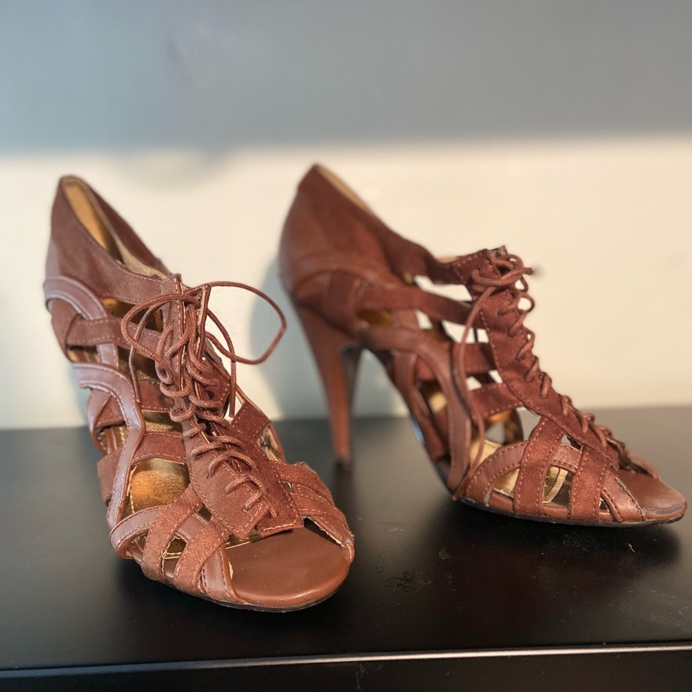 H&M Lace-Up Heels